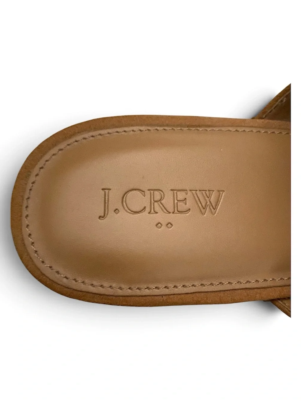 J. Crew Faux‎ Suede Wooden Platform Clogs With Braided Trim - Size 9.5